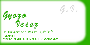 gyozo veisz business card